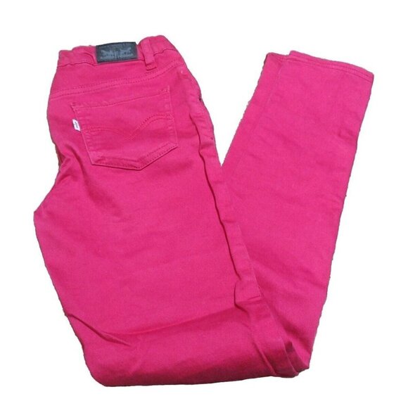 Levi's Girl's hot pink denim jean legging Size 12 - Picture 4 of 8